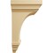 Ekena Millwork 6"W x 6 3/4"D x 12"H Large Jefferson Wood Corbel, Alder CORW06X06X12JEAL - alternate 3